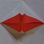 【折り紙】くちびる折り紙！図表でシニアでも簡単に作れる折り紙にしたよ！本当にチュッチュッしてるみたいに面白いよ！